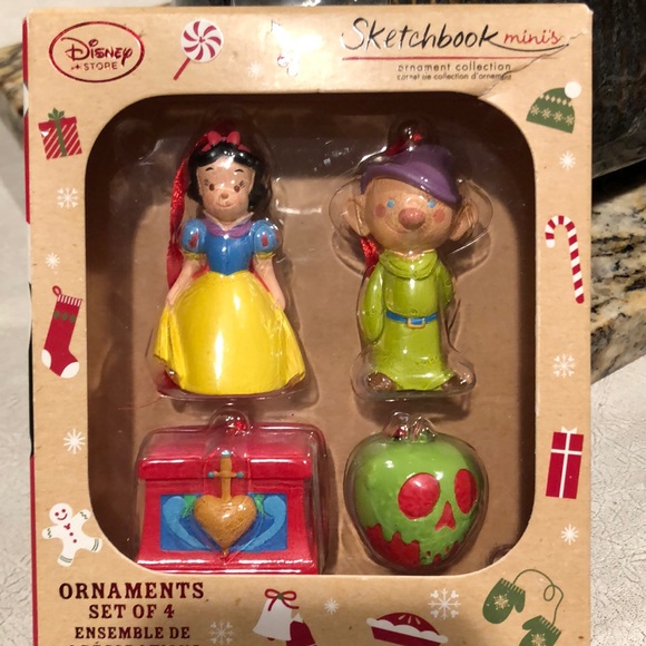 Disney Other - Disney Snow White Sketchbook minis 4 ornaments